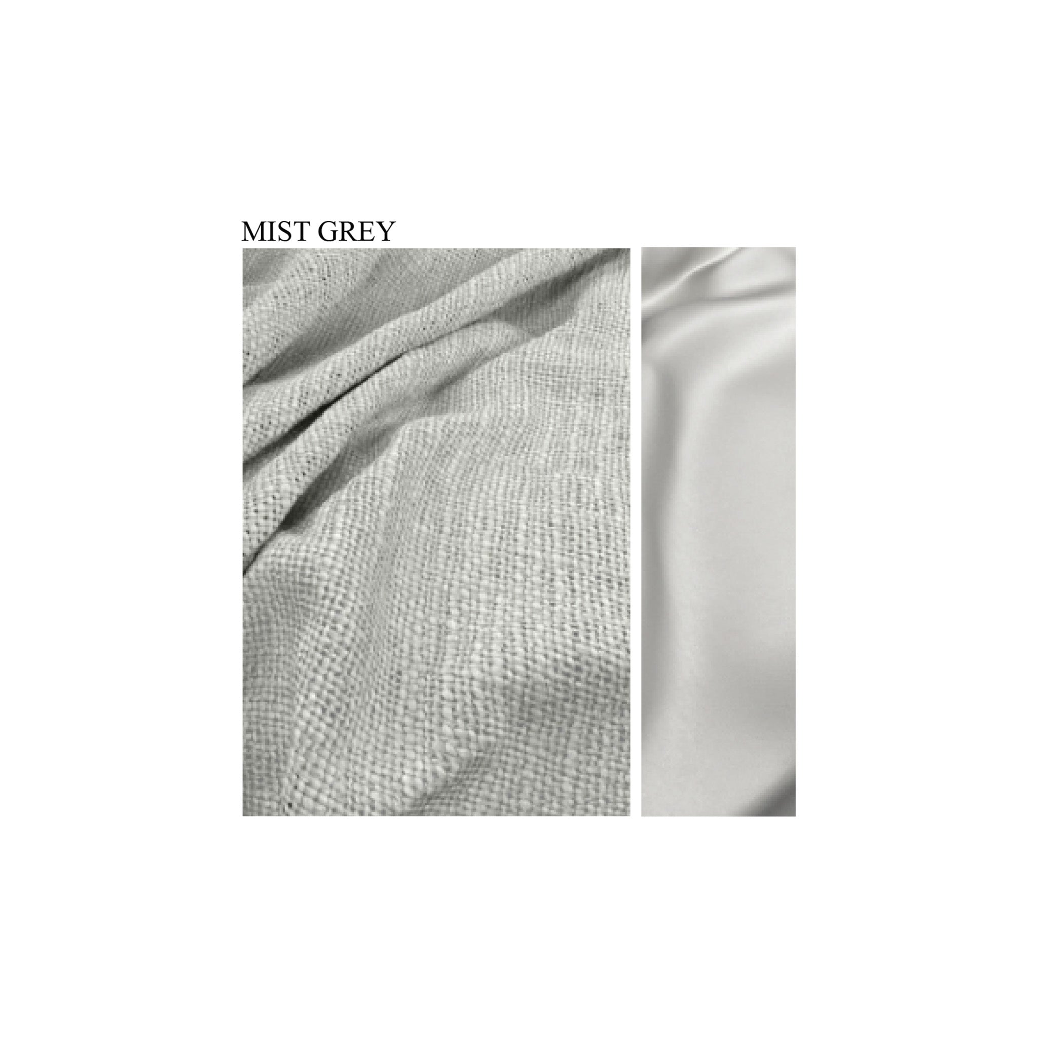Luxury Linen Blend and Satin Border Bed Throw - Taupe